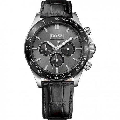 Image of Hugo Boss Ikon Sølv Quartz herre ur, model 1513177